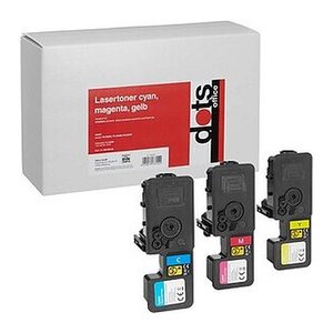 dots  cyan, magenta, gelb Toner kompatibel zu KYOCERA TK-5230C/M/Y, 3er-Set