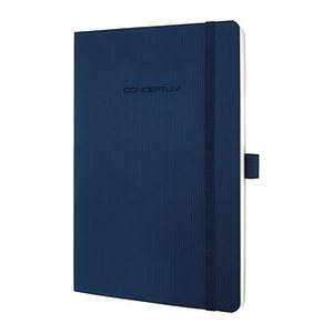 SIGEL Notizbuch Conceptum® ca. DIN A5 kariert, dunkelblau Softcover 194 Seiten, 1 St.