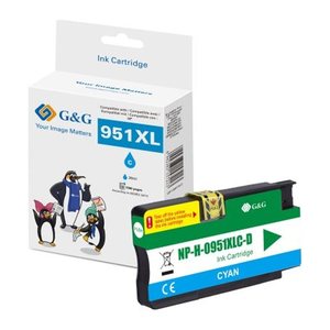 G&G Tintenpatrone kompatibel mit HP 951XL/ CN046AE Cyan
