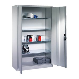 CP Stahlschrank 08931-00 S10014 lichtgrau 4 Fachböden 120,0 x 50,0 x 195,0 cm, aufgebaut, 1 St.