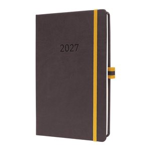 SIGEL Buchkalender CONCEPTUM Linescape 2027 dunkelgrau/gelb, 1 St.
