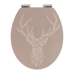 WENKO WC-Sitz mit Absenkautomatik Stag braun, 1 St.