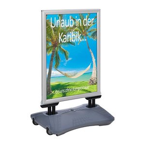 update displays Kundenstopper WindPro Plus silber DIN A1 2 Fächer 72,0 x 67,1 x 91,8 cm, 1 St.