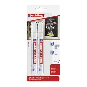 edding 4095 Kreidemarker weiß 2,0 - 3,0 mm, 2 St.