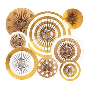 amscan® Partydeko-Set gold, 1 St.