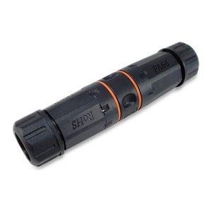 Equip Outdoor Kupplung Cat6a RJ45 IP68 gesch.Bu/Bu 250MHz sw Polybeutel