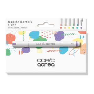 COPIC® acrea Light Layoutmarker-Set farbsortiert 0,8 mm, 6 St.