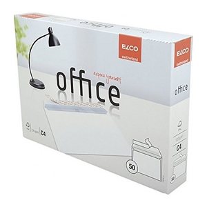 ELCO Briefumschläge office DIN C4 ohne Fenster hochweiß haftklebend 50 St.