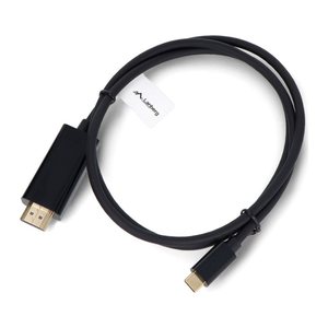 LANBERG USB-C(M)->HDMI(M) Kabel 1,0m 4K 60Hz schwarz