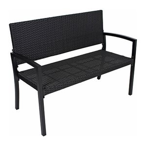 Garden Pleasure Gartenbank San Remo 970224 anthrazit Kunststoff 116,0 cm