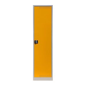 Umweltschrank (500 mm Breit) mit 4 Wannen (Türen Signalgelb)