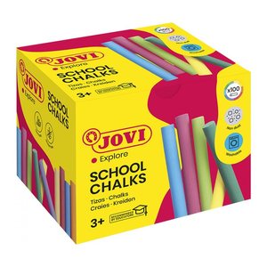JOVI School Chalks Kreide farbsortiert 100 St.