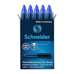 Schneider One Change Tintenrollerminen blau 0,6 mm 5 St.