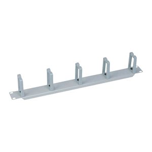 Logilink Kabelführungspanel 19" 1HE, 5 Plastikringe, grau