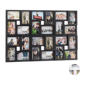 relaxdays  Collage-Bilderrahmen schwarz 86,0 x 57,0 cm, 1 St.