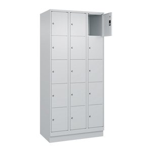 CP Schließfachschrank Classic PLUS lichtgrau 080020-305 S10009, 15 Schließfächer 90,0 x 50,0 x 195,0 cm