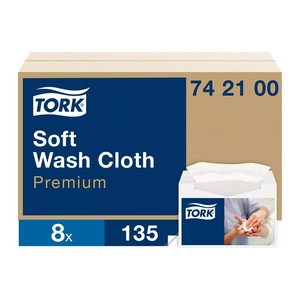 TORK Waschtücher weich Premium 1-lagig weiß, 1.080 Tücher