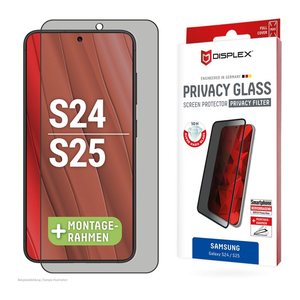 DISPLEX® Privacy Glass Display-Blickschutzglas für Samsung Galaxy S24, Galaxy S25