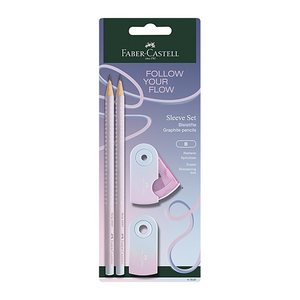 FABER-CASTELL Grip Sparkle Bleistift-Set B blushing sky, 1 St.