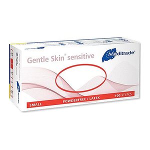 Meditrade® unisex Einmalhandschuhe Gentle Skin® sensitive beige Größe S, 100 St.