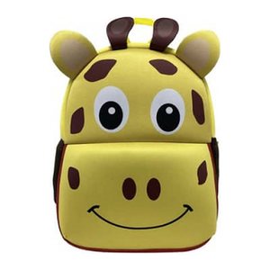 DONAU Kindergartenrucksack Giraffe Kunstfaser gelb