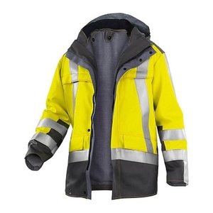 KÜBLER® unisex Warnjacke PSA SAFETY X8 warngelb, anthrazit Größe S