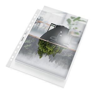 LEITZ Prospekthüllen recycle 4021 Maxi DIN A4 transparent genarbt 0,10 mm, 25 St.