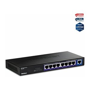 TRENDnet Switch 9-Port 2.5G Unmanaged 1x10G RJ45 WallMount