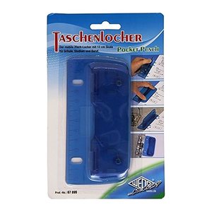 WEDO Taschenlocher 2fach f. sortiert Kunststoff