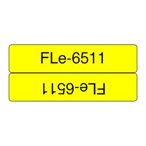 brother Einzeletiketten-Schriftband FLe Fle-6511 FLE6511, 45 x 21 mm, schwarz auf gelb, 1 St.