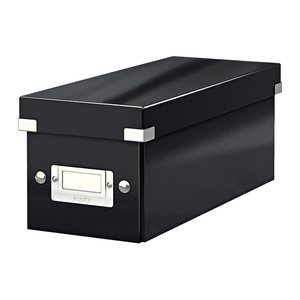 LEITZ CD-/DVD-Box Click & Store schwarz, 1 St.