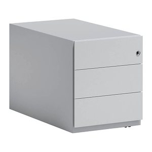 BISLEY Note Rollcontainer lichtgrau 3 Auszüge 42,0 x 77,5 x 49,5 cm