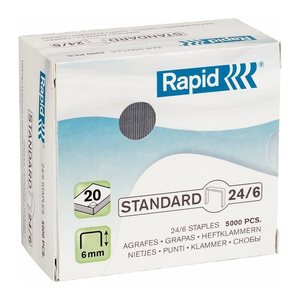 Rapid Heftklammern Standard 24/6, 5.000 St.