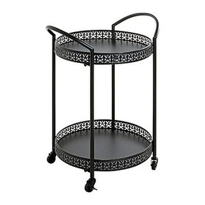 HAKU Möbel Servierwagen schwarz 51,0 x 42,0 x 71,0 cm
