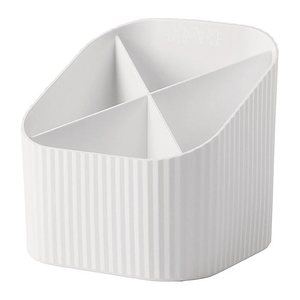 HAN Stiftehalter Re-X-LOOP weiß Polypropylen 4 Fächer 11,1 x 12,1 x 10,6 cm