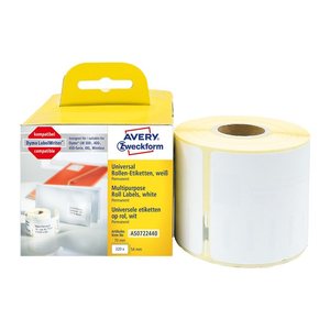 AVERY Zweckform Etikettenrolle für Etikettendrucker AS0722440 weiß, 70,0 x 54,0 mm, 1 x 320 Etiketten