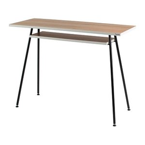 PAPERFLOW easyHome LV1 Schreibtisch walnuss rechteckig, A-Fuß-Gestell schwarz 100,0 x 40,0 cm
