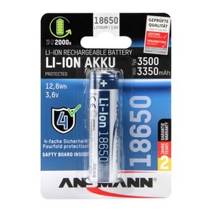 ANSMANN Akku Li-Ion 18650 3.500 mAh, 1 St.