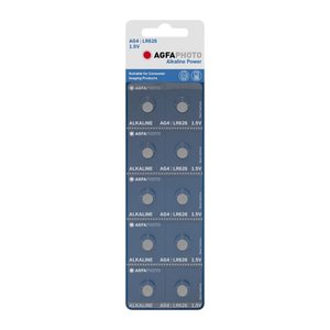 AgfaPhoto Batterie Knopfzelle LR626 AG4 1.5V Alkaline 10St.