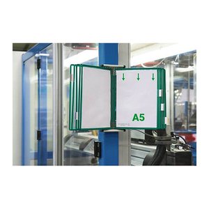 tarifold Wand-Sichttafelsystem 415105 DIN A5 grün mit 10 St. Sichttafeln, 1 St.