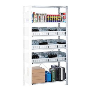 SCHULTE Anbauregal 14275 silber, verzinkt 100,0 x 50,0 x 200,0 cm
