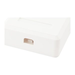 Equip Aufputzdose 2-Port Keystone ungeschirmt weiß Polybeutel