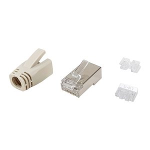 Equip Steckersatz Cat6a geschirmt RJ45 100Stk transp. Polybeutel