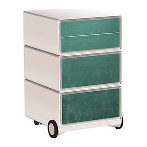PAPERFLOW easyBox Vintage Rollcontainer weiß, bunt 62375 4 Auszüge 39,0 x 43,6 x 64,2 cm
