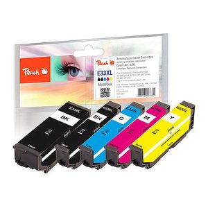Peach Patrone Epson No.33XL T3357 Multipack bk,pbk,c,m,y remanufactured