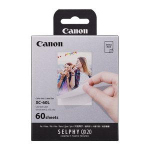 Canon Fotopapier-Set XC-60L 5,4 x 8,5 cm glänzend 1 Set