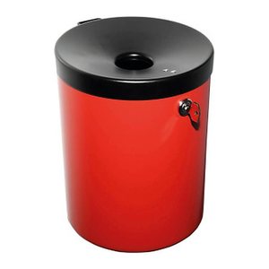 TKG Rondo Maxi Wandaschenbecher rot abschließbar, 1 St.