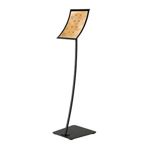 update displays Infoständer Konkav schwarz DIN A4 29,5 x 29,5 x 109,0 cm, 1 St.