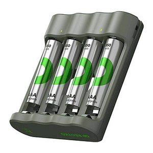 GP B441U 4-Port USB-Akku-Ladegerät inkl. Akkus