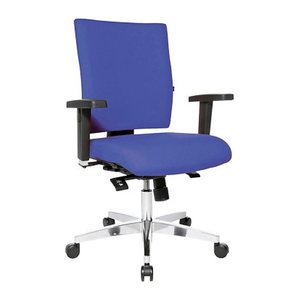 Topstar Bürostuhl Lightstar 10, LS19W0G26 Stoff blau, Gestell alu